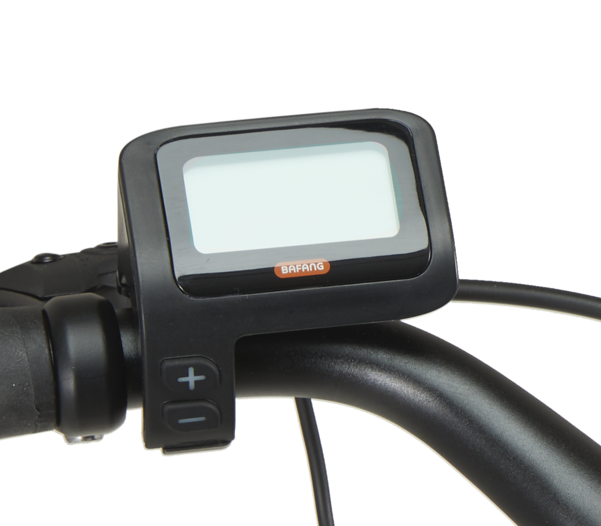 Bafang Display on the steering wheel of a bike